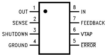 8-Pin PDIP, SOIC, VSSOP Top Vi…